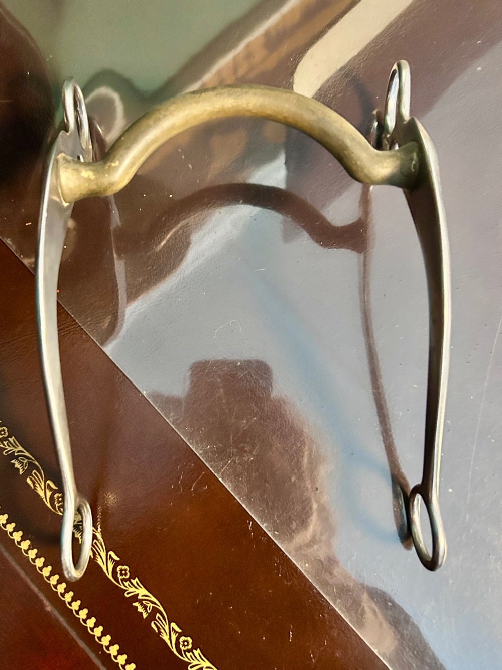Rare Roy Robinson 5" western hand made bit